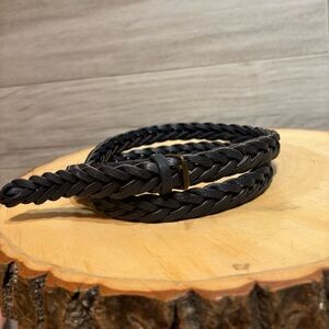 3/$30 blue braided belt size S/M